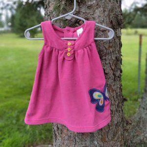 Carter's Fleecy Pink Butterfly Jumper Size 6M